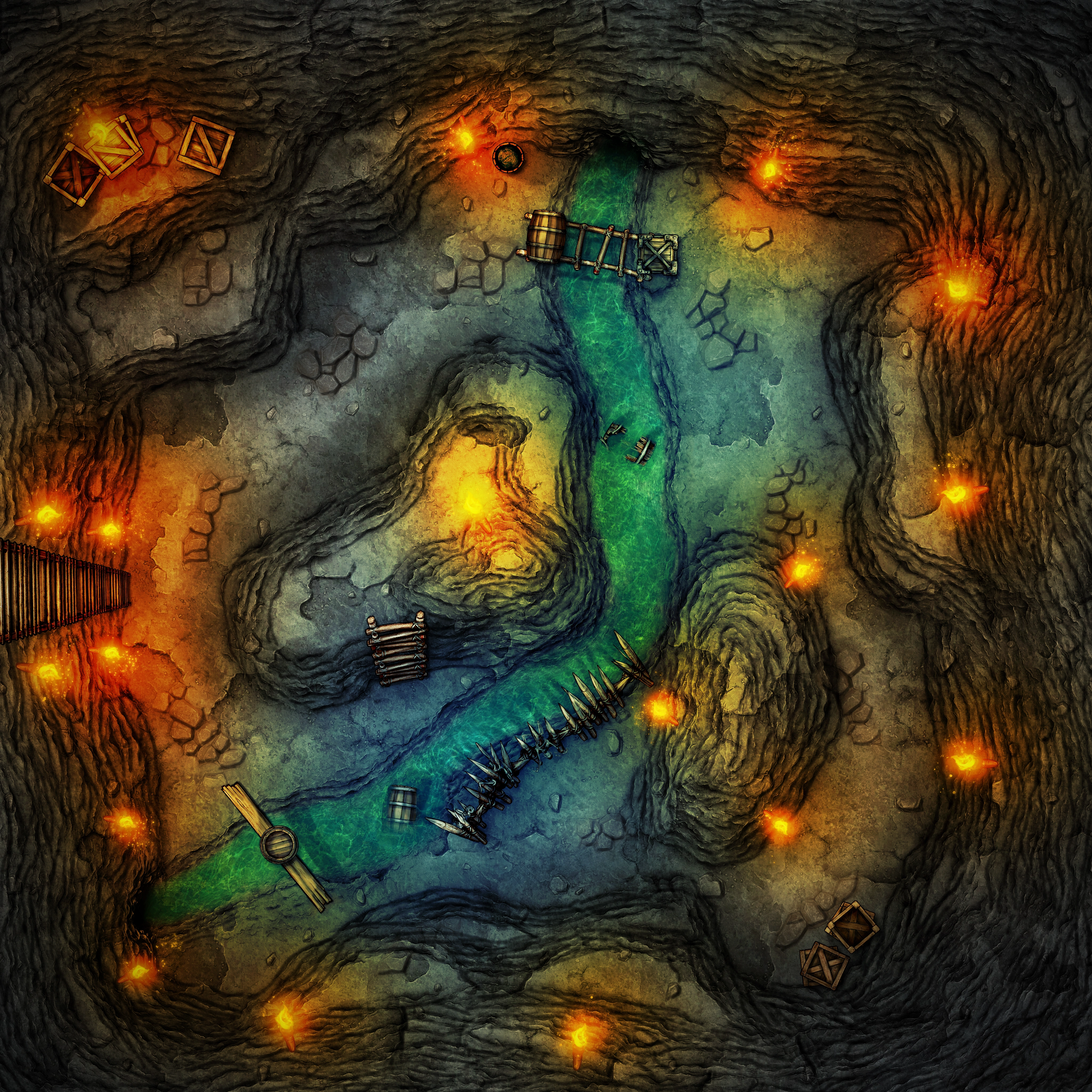 Voidfallen - Cave Arena Map