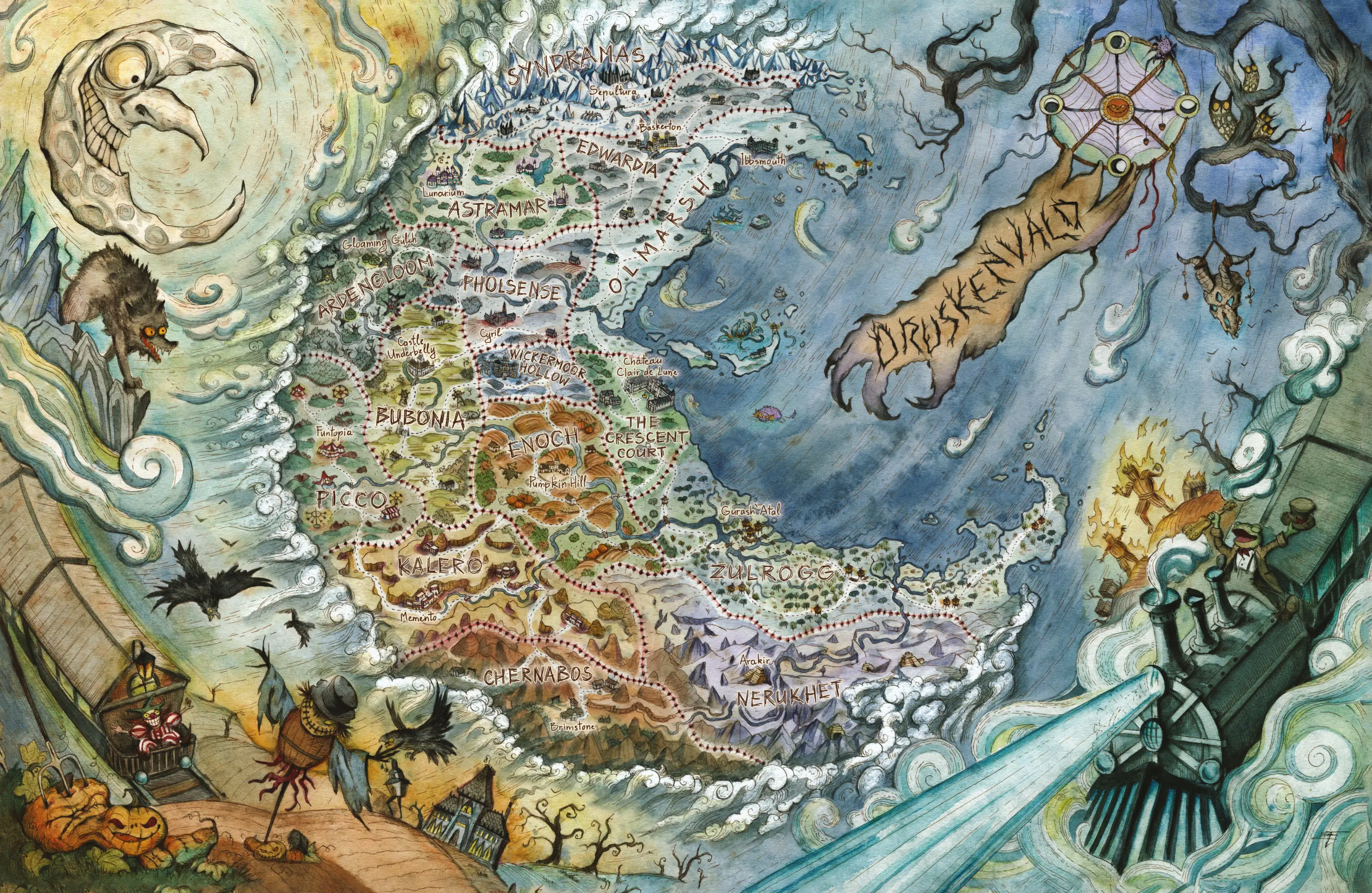 Map of Druskenvald