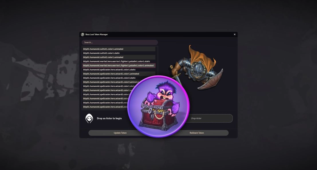 Boss Loot Token Manager