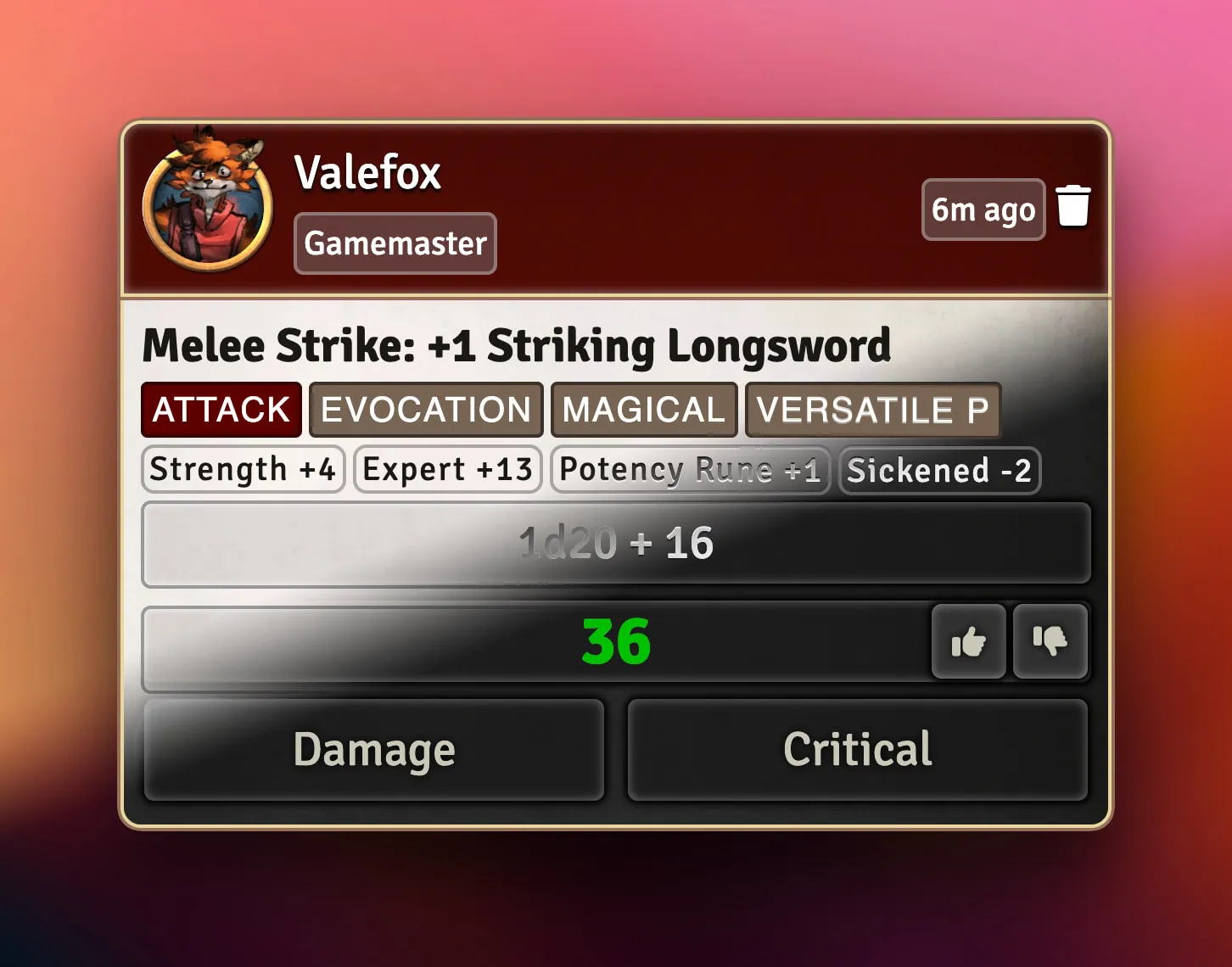 PF2e Dorako UI